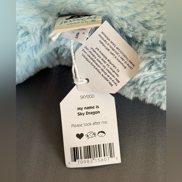 Jellycat Sky Dragon Large Authentic NWT - Picture 9 of 9